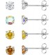 Birthstone Tiny Stud Earrings For Women Men 4Pairs 3MM Brilliant Cut Round Cubic Zirconia Earrings Hypoallergenic Colorful CZ Earrings Birthstone Tiny Stud Earrings For Women Men 4Pairs 3MM Brilliant Cut Round Cubic Zirconia Earrings Hypoallergenic Colorful CZ Earrings